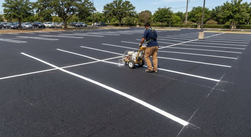 Parking Area Striping in Gwinnett County, GA