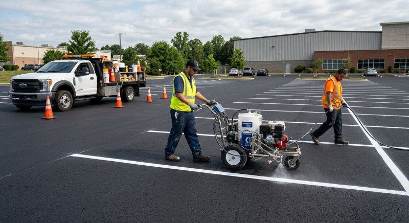 Asphalt Painting in Houston, TX