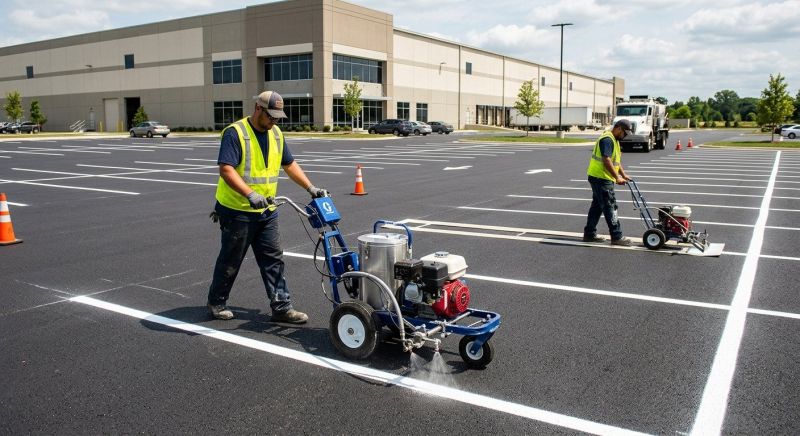 Commercial Asphalt Painting in Palm Springs, CA