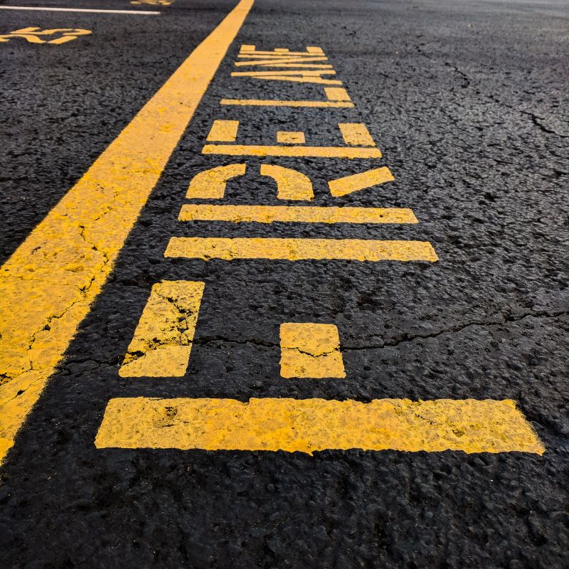 Fire Lane Marking in Hilton Head Island, SC